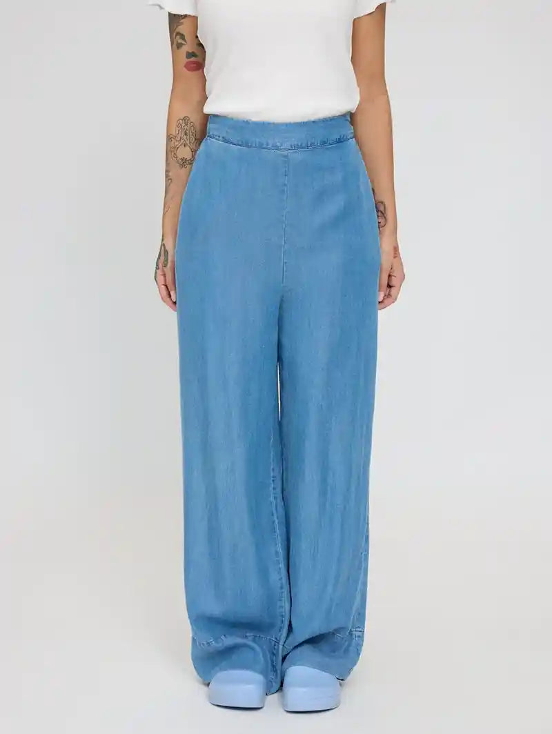 Pantalone Donna Denim Tencel