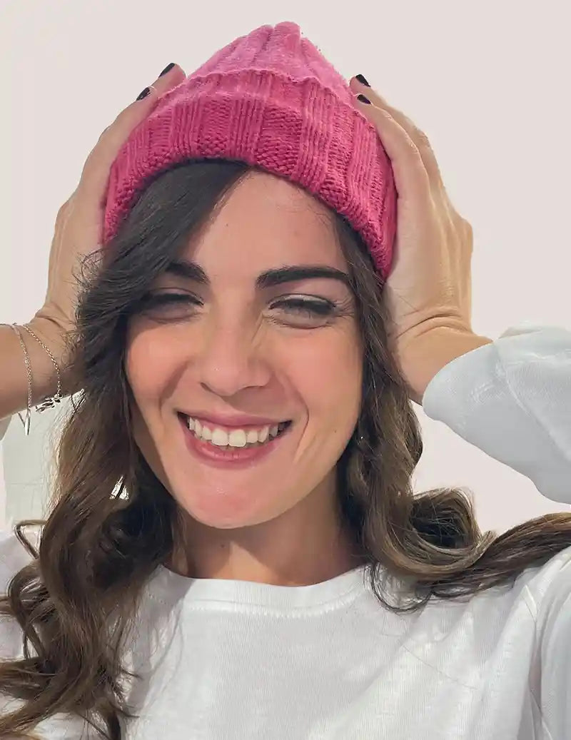 Cappello Donna Cuffietta in eco cashmere rigenerato