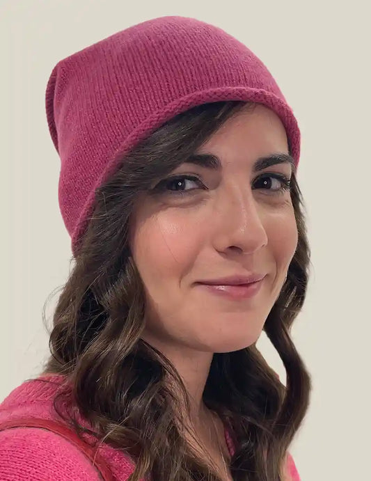 Cappello Donna in Eco Cashmere fucsia