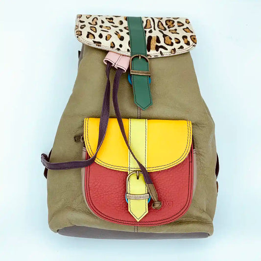 Zaino Backpack Pelle Liscia e Animalier